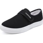 Chaussures en toile basket hommes chaussures scratch occasionnels chaussures - noir