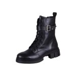 Chaussures tommy hilfiger cool feminine bikerboot black leather bleu marine - femme / adulte