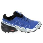 Chaussures trail hommes salomon speedcross 6 gtx - bleu clair et blanc - drop 10mm - usage rgulier