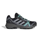 Chaussures de trail de randonne femme adidas terrex skyhiker gore - tex - noir / argent / vert menthe ...