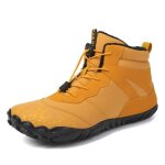 Chaussures de trail running homme femme minimalistes double polaire - jaune