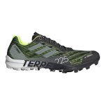 Chaussures de trail running - terrex speed pro sg - homme - noir / vert fluo - sentier