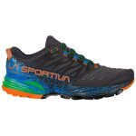 Chaussures de trail la sportiva akasha ii - noir - homme - intensif - carbon / flame - running - 8 mm ...