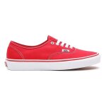 Chaussure homme - vans - authentic - rouge - canvas - lacets