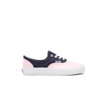 Chaussures vans era bleu marine rose - femme - lacets - plat - textile