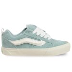 Chaussures - vans - knu skool - femme - bleu - lacets - plat