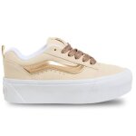 Chaussures - vans - knu stack - femme - beige - lacets - plat