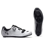 Chaussures de vlo route northwave storm carbon 2 - blanc / noir - mixte - respirant
