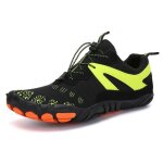 Chaussure de vélo trail running homme femme minimaliste - insfity - noir vert Chaussure de vélo trail running homme femme minimaliste - insfity - noir vert