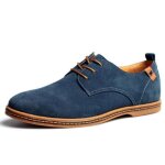 Chaussures de ville homme en cuir sud bleu - marque derby - grande taille 48 47
