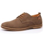 Chaussures de ville homme en cuir suede derby - marron2