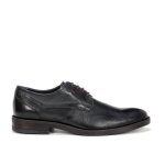 Chaussures de ville homme fluchos f1626 en cuir bleu avec lacets contrastants