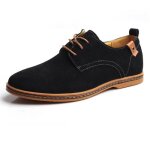 Chaussures de ville homme - marque - modle - noir - daim - nubuck - 3 oeillet lacage