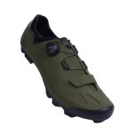 Chaussures vtt flr elite f70 - kaki - serrage molette + bande auto agrippantes