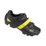 Chaussures vtt ges vantage2 - noir / jaune fluo - fixation 3 velcros - compatible spd Chaussures vtt ges vantage2 - noir / jaune fluo - fixation 3 velcros - compatible spd