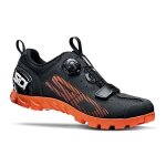 Chaussures vtt sidi sd15 noir orange - mixte - montagne - tecno - 3 system - semelle outdoor