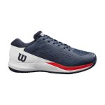 Chaussures de tennis homme wilson rush pro ace terre battue noir / blanc / rouge pe 2024