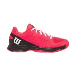 Chaussures de tennis - wilson - rush pro - junior - rose / noir - toutes surfaces - pe 2024