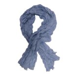 Chche charpe homme femme bleu ciel - itendance - coton foulard