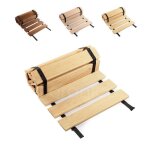 Floranica chemin jardin bois 50 x 200 cm non trait� d�roulable en m�l�ze surface antid�rapante rainur�e ...