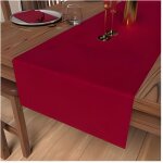 Chemin de table 40x180 cm luxury rouge par soleil docre