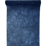 Chemin de table fanon bleu marine 30 cm x 5 m Chemin de table fanon bleu marine 30 cm x 5 m