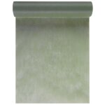 Chemin de table in tiss� vert olive / sauge 30cm x 10m (x1) ref / 2810