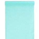 Chemin de table intiss vert deau 30 cm x 10 m