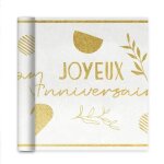 Chemin de table - joyeux anniversaire - collection terracotta