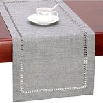 Chemin de table chemin de table  manger ou charpe de commode fait main gris ajour rectangulaire 32 ...