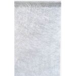 Chemin de table métallisé intissé argent 5 mx30cm Chemin de table métallisé intissé argent 5 mx30cm