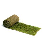Chemin de table mousse jute 20cmx2m vert