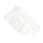 Chemin de table organza pois or et argent 36 cm x 9 m