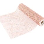 Chemin de table paillettes 30cmx5m or rose