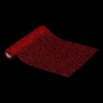 Chemin de table sequins colorama 28x300cm rouge