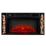 Chemine lectrique encastrable klarstein villarrica - simulation de flammes led - 1900 w - tlcommande ...