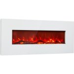 Chemine lectrique murale klarstein 1600 w avec tlcommande et effet flamme led blanc