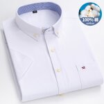Chemise 100% coton chemise à manches courtes oxford respirante pour homme chemise oversize rayée à carreaux ... Chemise 100% coton chemise à manches courtes oxford respirante pour homme chemise oversize rayée à carreaux ...