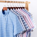 Chemise 100% coton chemise  manches courtes oxford respirante pour homme chemise oversize raye  carreaux ...