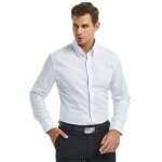 Chemise blanche haut de gamme pour hommes - vitata - manches longues - col boutonné Chemise blanche haut de gamme pour hommes - vitata - manches longues - col boutonné