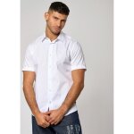Chemise blanche homme koura - kaporal - coupe slim - manches courtes - col chemise
