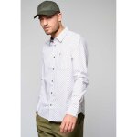 Chemise blanche imprim�e homme kalum - kaporal - coupe slim - manches longues - col chemise