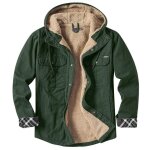 Chemise capuche homme hiver manches longues en coton chemise chaude epaisse couleur unie confortable ... Chemise capuche homme hiver manches longues en coton chemise chaude epaisse couleur unie confortable ...