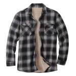 Chemise carreau homme doublée polaire chaude epaisse manches longues casual lâche - bleu noir Chemise carreau homme doublée polaire chaude epaisse manches longues casual lâche - bleu noir