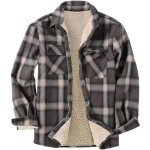 Chemise carreau homme doublée polaire chaude epaisse manches longues casual lâche - brun - insfity Chemise carreau homme doublée polaire chaude epaisse manches longues casual lâche - brun - insfity