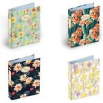 Chemises de classement pigna - lot de 5 - motif floral - format a4 - carton rsistant