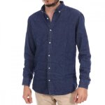 Chemise denim homme - jack & jones - coupe classique - manches longues - bleu