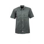 Chemise dickies work rec - gris - manches courtes - deux poches pratiques Chemise dickies work rec - gris - manches courtes - deux poches pratiques