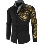 Chemise homme coupe slim ecelen - noir - manches longues - col chemise