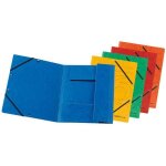 Chemise - herlitz - easyorga - a4 - rouge - carton - 3 rabats avec �lastiques